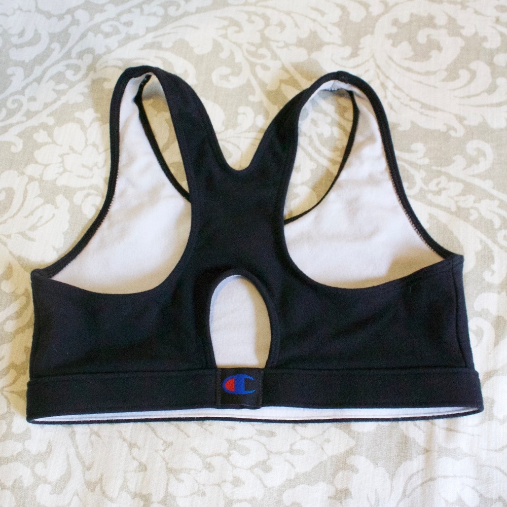 Classic Champion Black Sports Bra